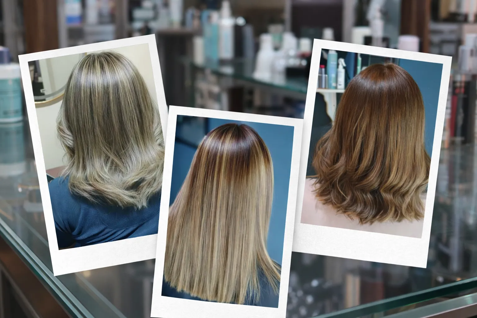 Trabajo de mechas y balayage realizado en Studio Visage.