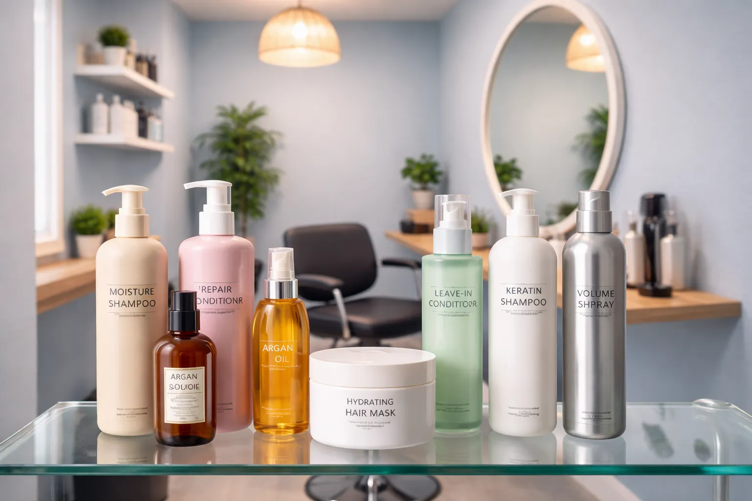 Productos profesionales para mantenimiento capilar en Studio Visage.