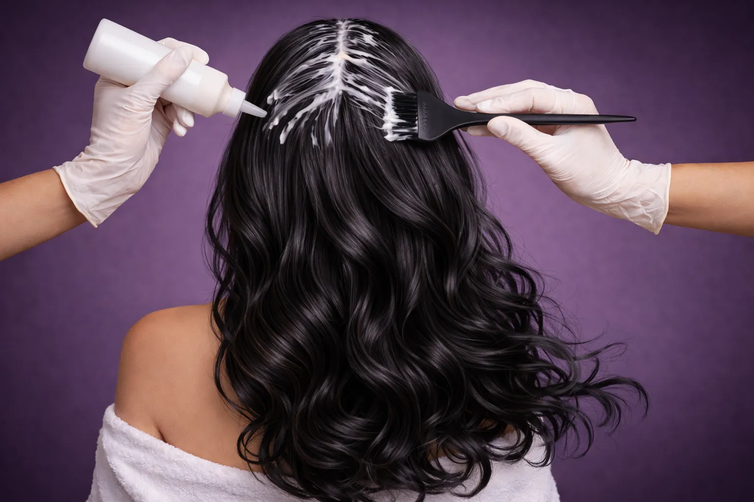 Cabello tratado con keratina en Studio Visage Managua.